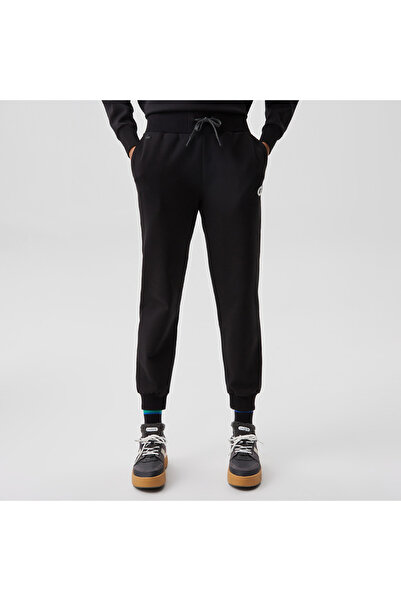 Lacoste Kadın Slim Fit Baskılı Siyah Eşofman Altı