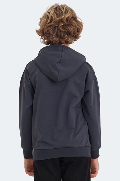 Slazenger Детски унисекс суитшърт LETTO, тъмносив