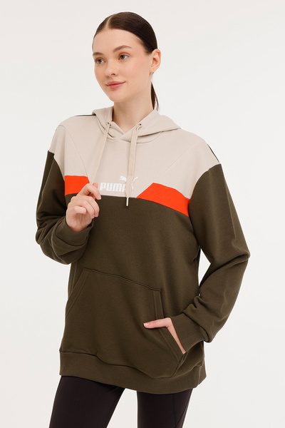 Puma Hanorac unisex POWER Colorblock Hoo Yeşil