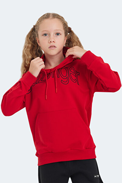 Slazenger Letto Red Unisex Kids Sweatshirt