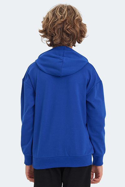 Slazenger Детски унисекс суитшърт Saks син - LAYO