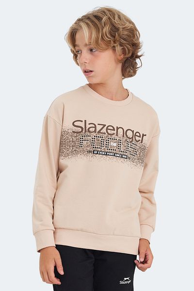 Slazenger Унисекс детски суитшърт LAST Camel