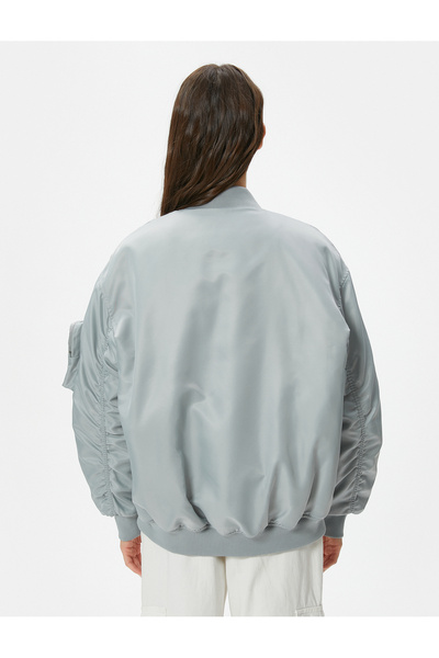 Koton Μπουφάν Bomber με διπλή τσέπη με φερμουάρ College