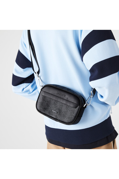Lacoste The Blend Erkek Monogram Siyah Postacı Çantası