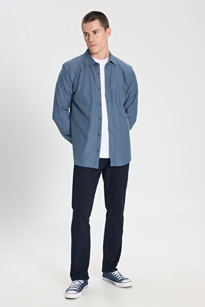 WRANGLER Regular Fit Normal Kesim %100 Pamuk İndigo Gömlek