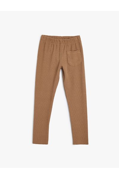 Koton Basic Tights - Ribbed and Single Pocket Detail