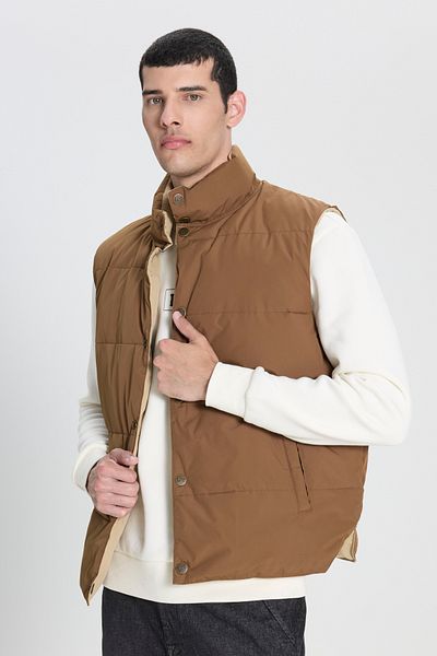 Lee Φουσκωτό γιλέκο διπλής χρήσης Camel Hair Normal Fit