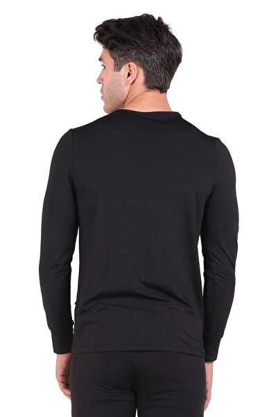 NORTH ICE Ανδρικά θερμικά εσώρουχα Crew Neck Μαύρα