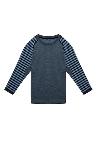 THERMOFORM Hanorac termic fără cusături pentru copii Ultimate Merino, albastru
