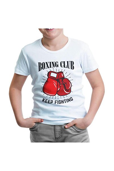 Lord T-Shirt نادي الملاكمة - تي شيرت أبيض للأطفال