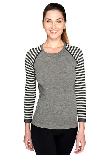 THERMOFORM Ultimate Merino Γυναικεία θερμική φούτερ χωρίς ραφή Anthracite