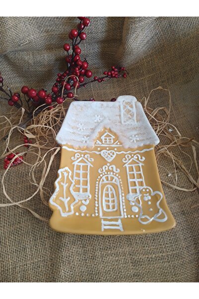 RENKLİMASALTASARIMLAR Christmas Themed Cookie Decorative Plate