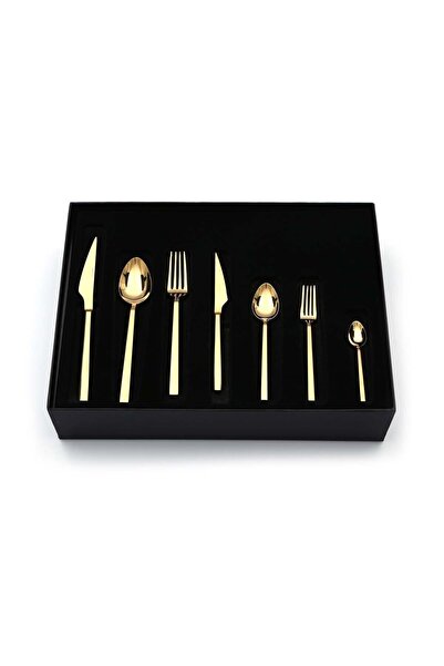 KB SOLİNGEN 84 Parça Löwe Gold Çatal Kaşık Bıçak Seti