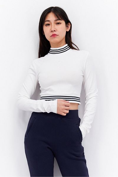 Adidas Originals Women Sportswear Fit Long Sleeve Training Top, White