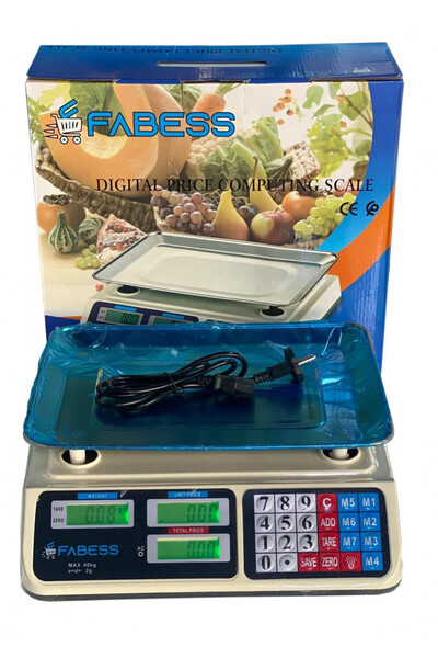 Go İthalat Dijital Göstergeli Elektronik Bakkal Kasap Manav Terazisi 40 Kg (5...