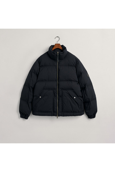 Gant Erkek Siyah Dik Yaka Kapitone Mont