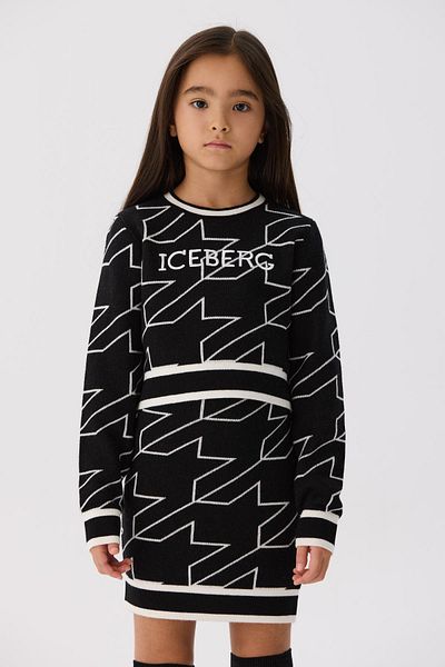 Iceberg BG Store Pulover negru pentru fete