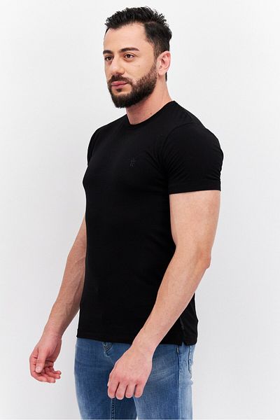 French Connection Men 3 Pack Crew Neck Short Sleeve Brand Logo T Shirt, Multicolor