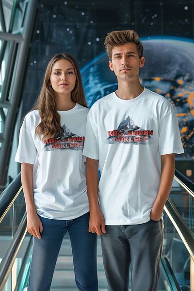 Trendyol Collection Λευκό μπλουζάκι Unisex Crimson με στάμπα κανονικής/κανονικής κοπής TMNSS25TS00004