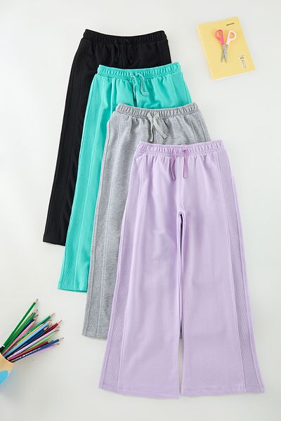 TRENDYOLKIDS Multicolor Girl's Knitted Sweatpants Tkdaw25Ea00010