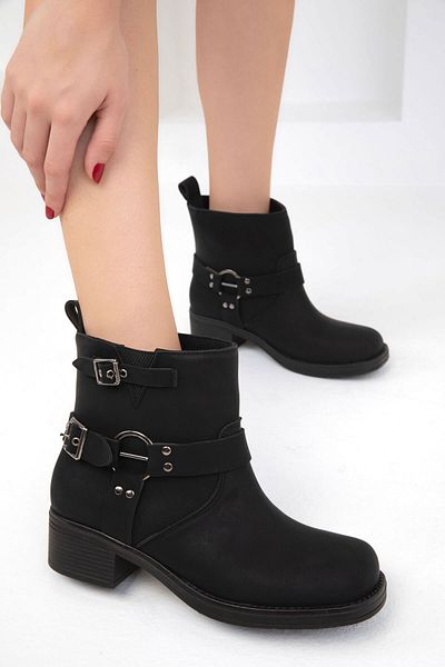 SOHO 19678 Model Black Matte Women's Boots and Booties