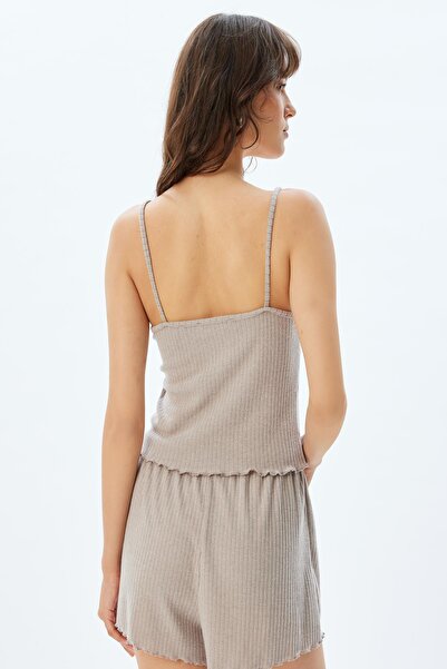 Koton Light Brown Women's Athlete 5Wlk90013Mk