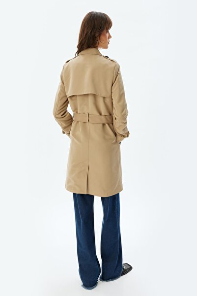 Koton Bej Kadın Trençkot 5WAK00056EW