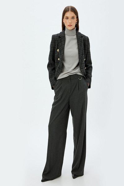 Koton Anthracite Women's Jacket 5Wak50097Uw