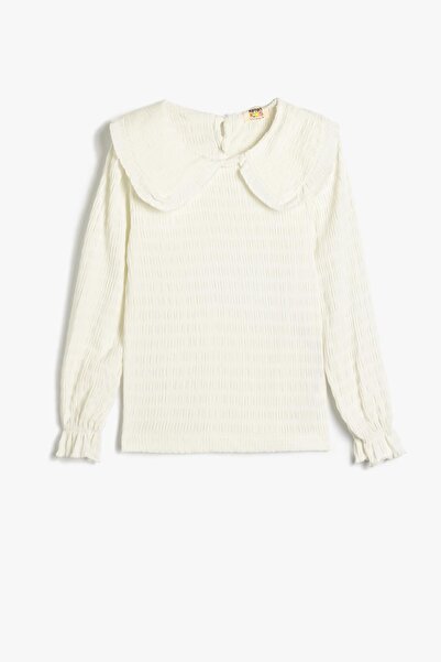 Koton Бяла блуза за момиче 5Wkg60002Ak