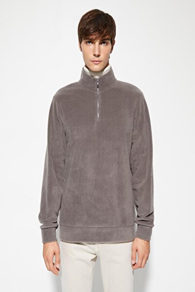 Koton Antracitová pánská mikina 4WAM70481MK