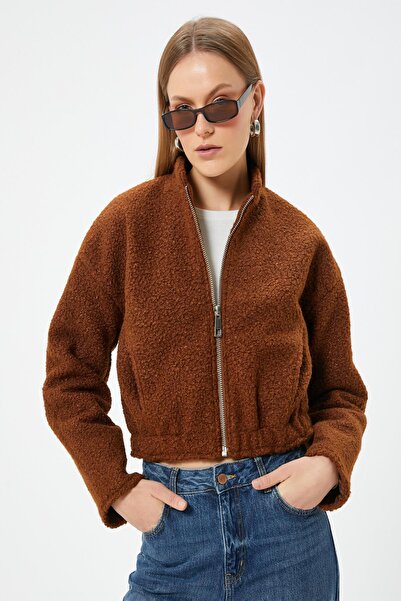 Koton Καφέ Γυναικείο Μπουφάν 5WAK20004EW