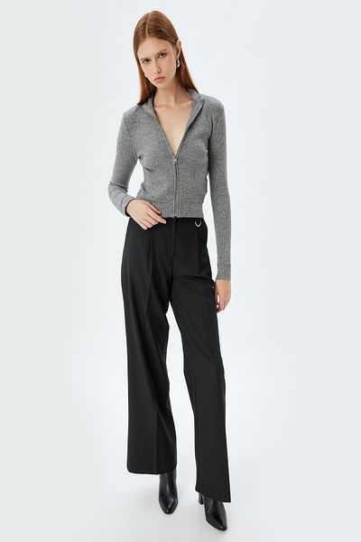 Koton Šedý dámský cardigan - 5Wak90112Ht