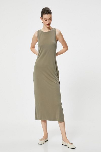 Koton Γυναικείο φόρεμα 4SAK80349EK Model Khaki
