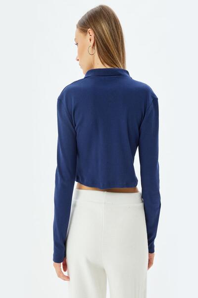 Koton Marineblaues Jugend-T-Shirt 5WAL10648IK