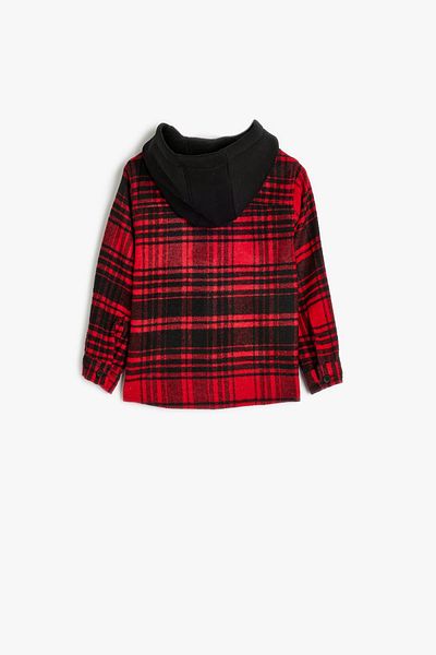 Koton Red Plaid Baby Boy Shirt 5Wmb60007Tw
