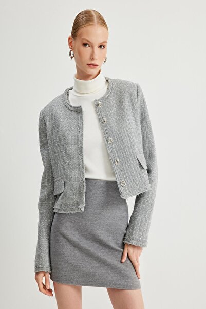 Koton Сиво дамско яке 5Wak50057Pw