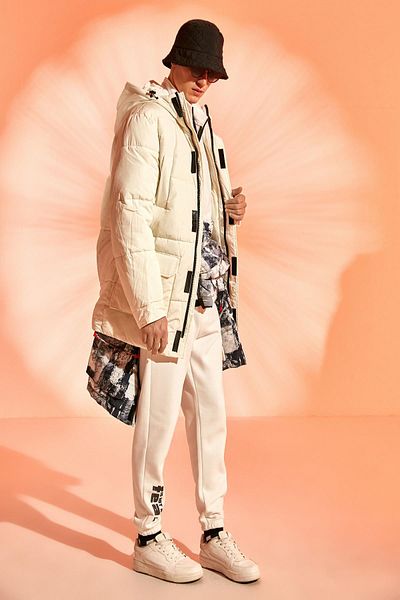 Koton Oversize Puffer Jacket with Hooded Pocket Detail