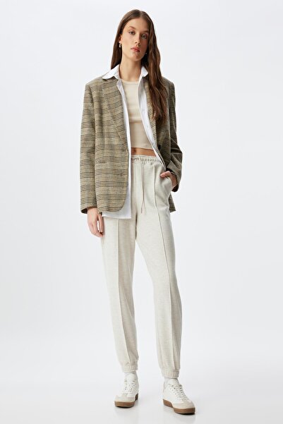 Koton Μπεζ Γυναικεία Φούτερ - 5WAK30014EK