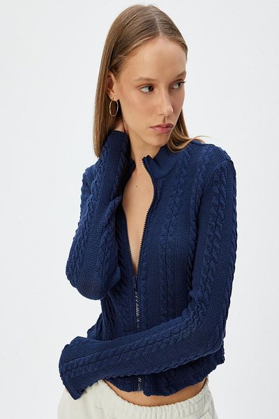 Koton Young Navy Blue Cardigan - 5Wal90032Ik