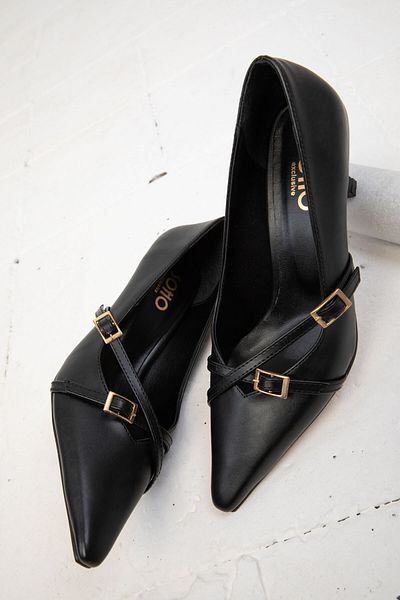 SOHO Black Women's 19763 Model Classic Heeled Shoes