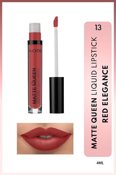 NOTE Matte Queen Lipstick - 13 Red Elegance Red Lipstick