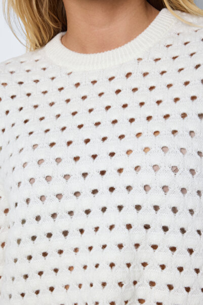 Noisy May Nmbrandy Плетен пуловер с О-образно деколте - L/S