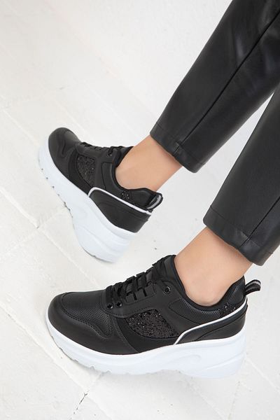 SOHO 1973 Modell Schwarzer Damen-Sneaker
