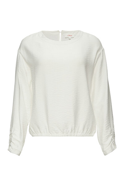 s.Oliver Casual Viscose Crew T-Shirt - Artwork