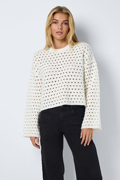 Noisy May Nmbrandy Плетен пуловер с О-образно деколте - L/S