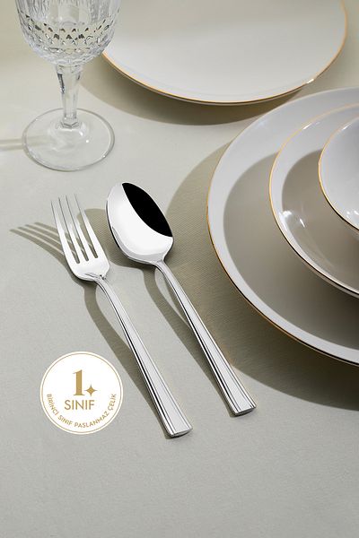 Nehir Katre Simple 6 Person 30 Piece Cutlery Set