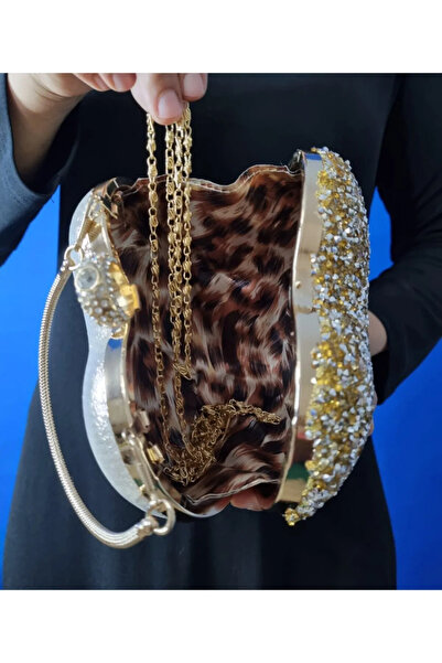 mıchael polo Kadın Kalpli Abiye Çantası Tm1111a