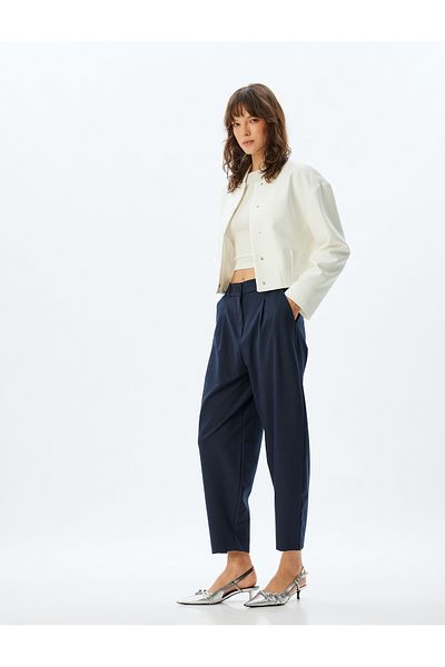 Koton High Waist Pocket Balloon Form Trousers