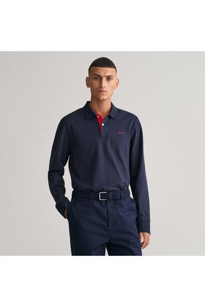 Gant Erkek Lacivert Regular Fit Polo