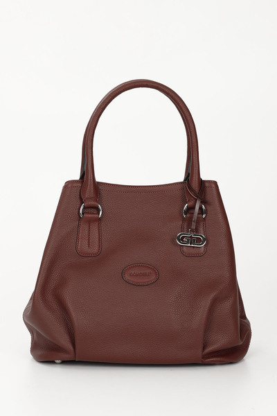 GÖNDERİ(R) Kadın Bordo Floter Hakiki Deri El Ve Omuz Çantası